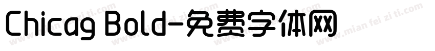 Chicag Bold字体转换